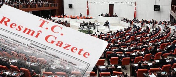 Torba Yasa resmi gazetede yayımlandı.