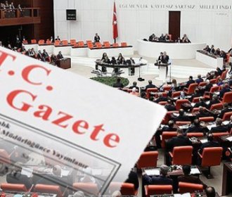 Torba Yasa resmi gazetede yayımlandı.